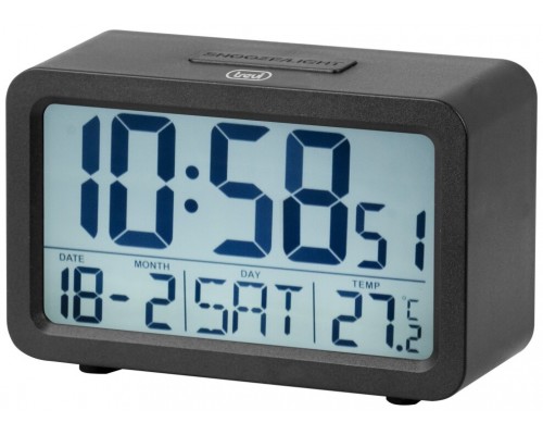 RELOJ DESPERTADOR TREVI SLD 3P60 DIGITAL ALARM CLOCK BLACK