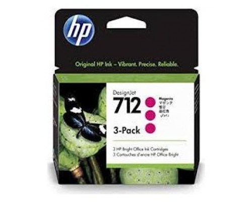 TINTA HP 712 MAGENTA PACK 3