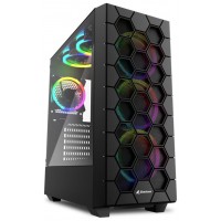 CAJA SHARKOON RGB HEX ATX 2XUSB3.0 SIN FUENTE NEGRO