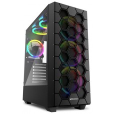 CAJA SHARKOON RGB HEX ATX 2XUSB3.0 SIN FUENTE NEGRO