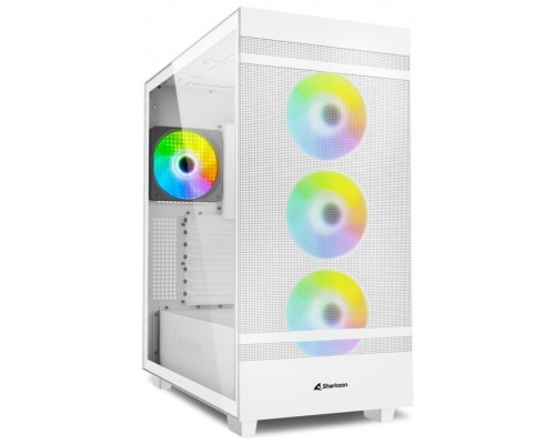 CAJA SHARKOON REBEL C50 RGB ATX 2XUSB3.0 SIN FUENTE BLANCO