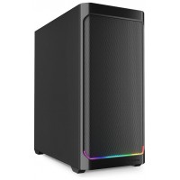 CAJA GAMING SHARKOON AK4 RGB Strip NEGRO 2XVENT 120MM 3XUSB SN FUENTE