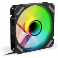 VENTILADOR CAJA SHARKOON MIRROR PWM RGB REVERSE NEGRO