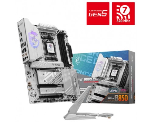 PLACA BASE MSI MPG B850 EDGE TI WIFI PCI-E x16 Gen5, M.2 Gen5