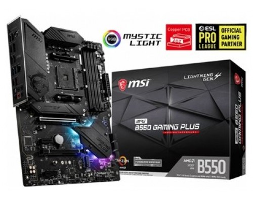 PLACA BASE MSI B550 GAMING PLUS AM4 ATX 4XDDR4