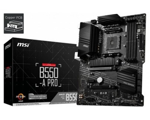 PLACA BASE MSI B550-A PRO AM4 ATX 4XDDR4