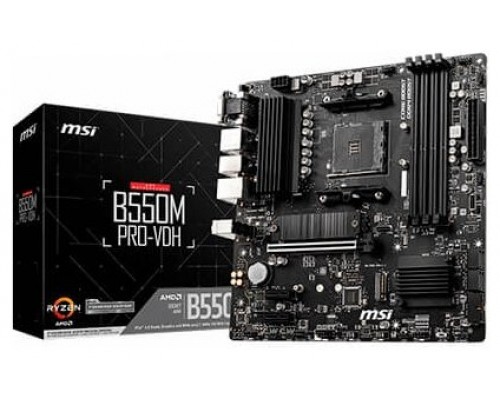 PLACA BASE MSI B550M PRO-VDH AM4 MATX 4XDDR4