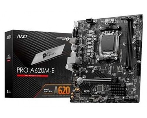 PLACA BASE MSI PRO A620M-E AM5 MATX 2XDDR5