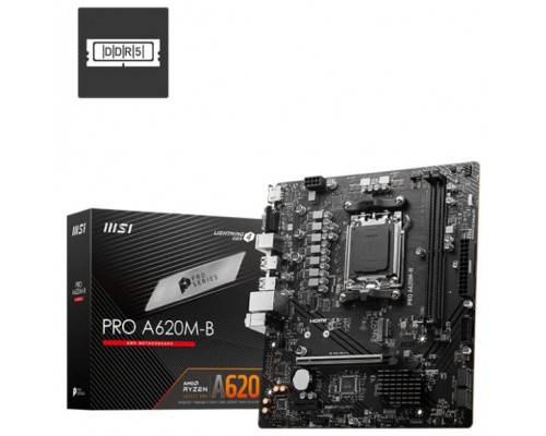 PLACA BASE MSI PRO A620M-B AM5 MATX 2XDDR5
