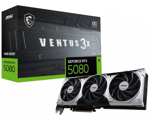 TARJETA GRAFICA MSI RTX 5080 16G VENTUS 3X OC PLUS