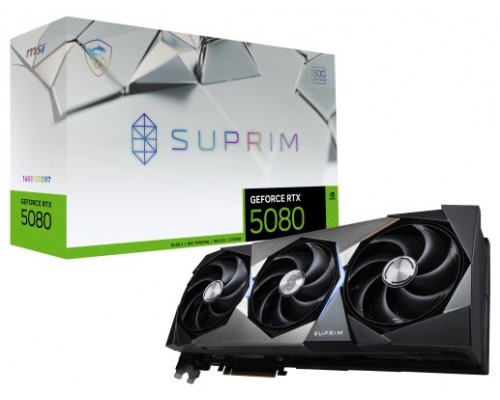 TARJETA GRAFICA MSI RTX 5080 16G GAMING SUPRIM SOC