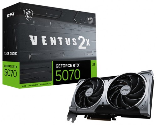 TARJETA GRAFICA MSI RTX 5070 12G VENTUS 2X OC