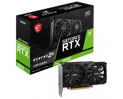 TARJETA GRAFICA MSI RTX GEFORCE 3050 VENTUS 2X 6GB OC