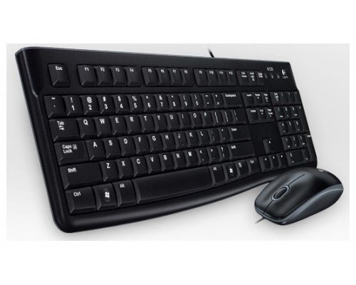 COMBO TECLADO RATON LOGITECH MK120 USB NEGRO