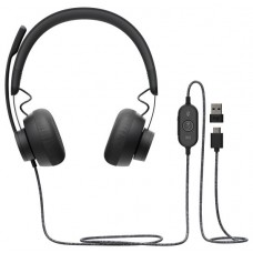 AURICULARES LOGITECH ZONE WIRED GRAPHITE MICROFONO ALAMBRICO USB-C A