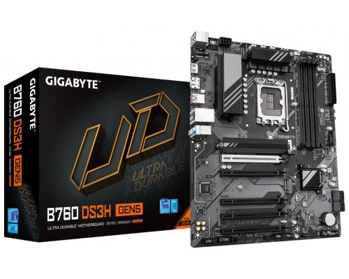 PLACA BASE GIGABYTE B760 DS3H  GEN5 1700 AX ATX 4XDDR5-DI22 PLACA BASE GIGABYTE B760 DS3H  GEN5 1700 AX ATX 4XDDR5