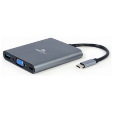 HUB GEMBIRD 6 EN 1 USB C GRIS