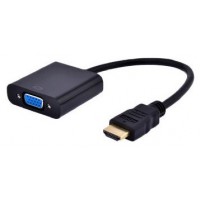 ADAPTADOR GEMBIRD HDMI A VGA HEMBRA CON 3,5MM AUDIO 0,20M