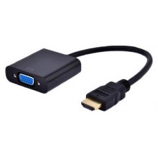 ADAPTADOR GEMBIRD HDMI A VGA HEMBRA CON 3,5MM AUDIO 0,20M