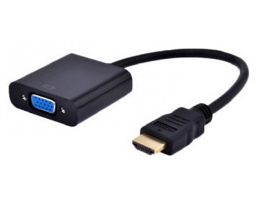 ADAPTADOR GEMBIRD HDMI A VGA HEMBRA CON 3,5MM AUDIO 0,20M