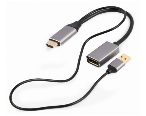 ADAPTADOR GEMBIRD  ACTIVO 4K HDMI MACHO A DISPLAYPORT HEMBRA NEGRO