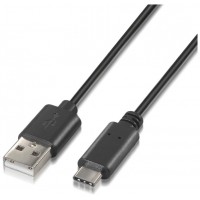 CABLE AISENS USB 2.0 3A TIPO USB-C M-A M NEGRO 2.0M