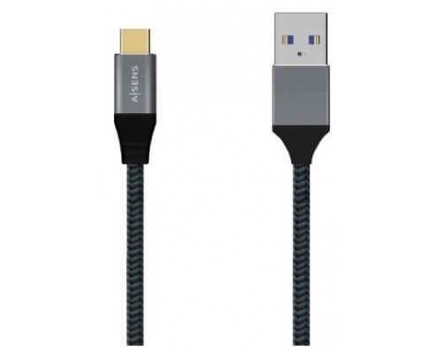 CABLE AISENS USB 3.1 GEN2 ALUMINIO 10GBPS 3A USB-C/M-A/M 2.0M