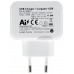 CARGADOR USB 17W AISENS 5V 3.4A 2xUSB CON CONTROL AI BLANCO