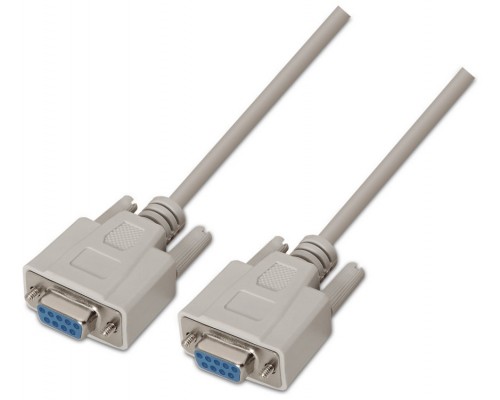 CABLE AISENS SERIE NULL MODEM DB9/H-DB9/H BEIGE 1.8M