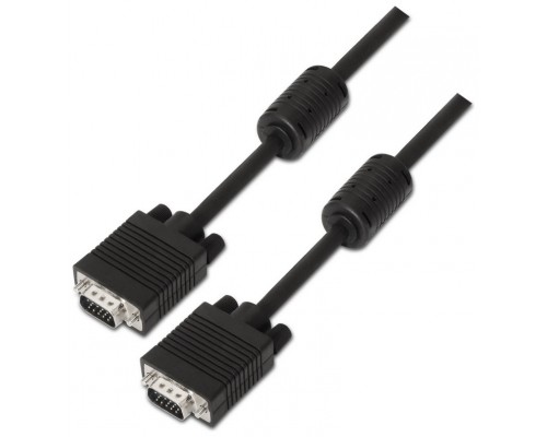 CABLE AISENS SVGA CON FERRITA HDB15/M-HDB15/M NEGRO 6.0M