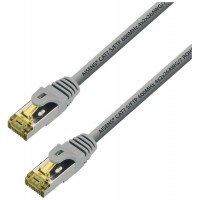 CABLE RED AISENS LATIGUILLO RJ45 LSZH CAT.7 SFTP PIMF 25CM GRIS