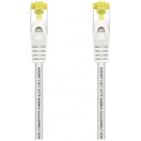 CABLE RED AISENS LATIGUILLO RJ45 LSZH CAT.7 SFTP PIMF 0.5M BLANCO