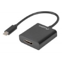 ADAPTADOR USB LANBERG USB-C M 3.1 A HDMI H 15CM DISPLAYPORT ALT MODE NEGRO