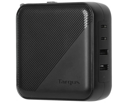 CARGADOR PORTATIL TARGUS 100 W GAN CHARGER - MULTI PORT - WITH TRAVEL ADAPTERS