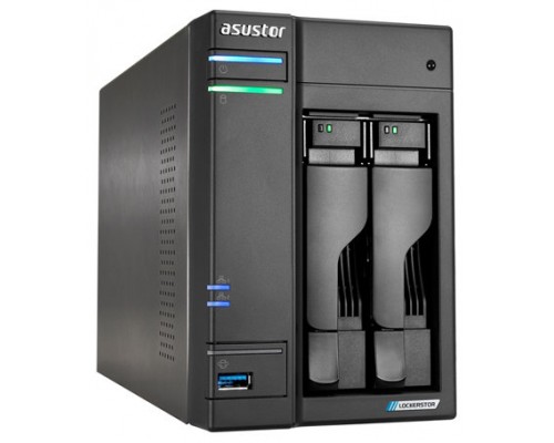 NAS ASUSTOR TOWER 2 BAY QUAD-CORE 2.0GHZ CPU DUAL 2.5GBE PORTS 4GB RAM DDR4