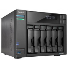 NAS ASUSTOR TOWER 6 BAY NAS QUAD-CORE 2.0GHZ DUAL 2.5GBE PORTS 8GB RAM DDR4