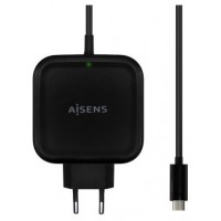 CARGADOR AISENS 65W PD3.0 QC3.0 1XUSB-C 1.2M NEGRO