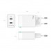 CARGADOR GAN AISENS 45W 2XUSB-C PD3.0 QC4.0 BLANCO