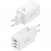 CARGADOR AISENS GAN 65W 2XUSB-C PD3.0 QC4.0 1XUSB-A QC3.0 BLANCO