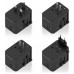 ADAPTADOR AISENS ENCHUFE UNIVERSAL VIAJE CARGADOR USB GAN 35W NEGRO