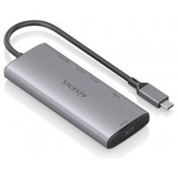 USB-C DOCK AISENS 6 EN 1 HDMI USB-A 10G 2XUSB-C 10G SD MICRO SD 20CM