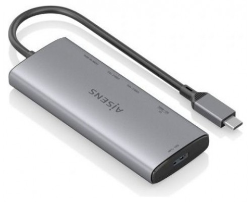 USB-C DOCK AISENS 6 EN 1 HDMI USB-A 10G 2XUSB-C 10G SD MICRO SD 20CM