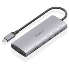 USB-C DOCK AISENS 7 EN 1 HDMI USB 10G 2XUSB-C 10G SD MICRO SD PD 100W