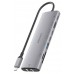 USB-C DOCK AISENS 8 EN 1 HDMI RJ45 USB-A 10G 2XUSBC 10G SD MICRO SD PD 100W