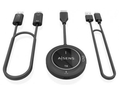 CARGADOR HDMI INALAMBRICO AISENS 1080P 30M NEGRO