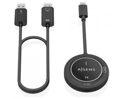 CARGADOR USB-C A HDMI INALAMBRICO AISENS 1080P 30M + USB-C PD 100W NEGRO