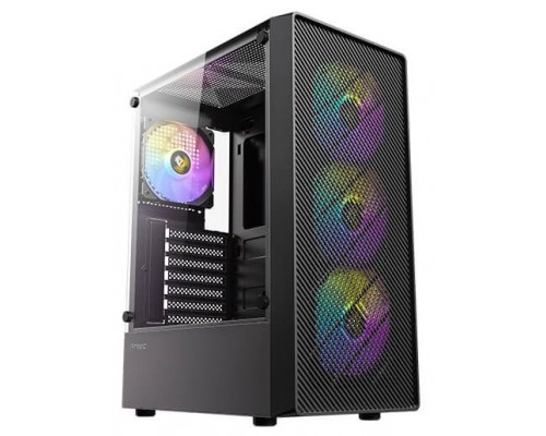 CAJA ANTEC AX26 ARGB ATX NEGRO 4XVENT 120MM 2XUSB SN FUENTE