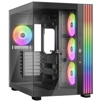 CAJA BEQUIET LIGHT BASE 600 LX ATX 4 VENTX 140MM SIN FUENTE ARGB NEGRO