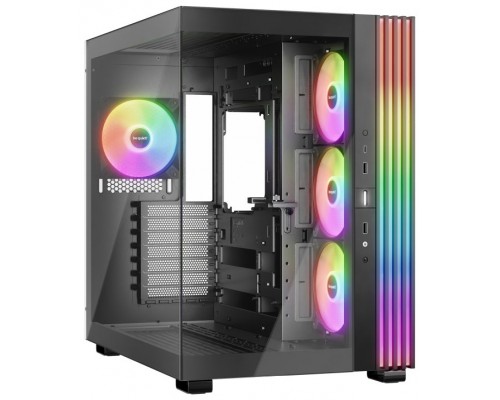 CAJA BEQUIET LIGHT BASE 600 LX ATX 4 VENTX 140MM SIN FUENTE ARGB NEGRO