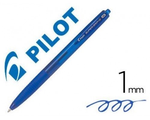 BOLIGRAFO PILOT SUPER G AZUL 12U